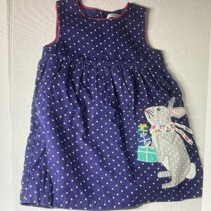 Polka Dot Dress with Rabbit Design